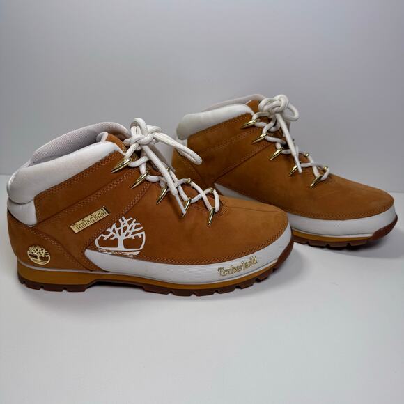 Timberland Euro Hiker Tan Leather Hiking Boots Shoes Women’s Size 11 Gorpcore - Picture 1 of 10